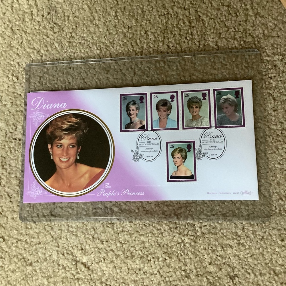 Princess Diana Commemorative Stamp Collection from Benham